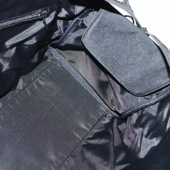 Burberrys Black label Hand Bag Canvas 2way Black Auth ti3104 - Picture 12 of 16